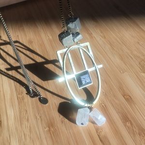 Anthropologie stone pendant necklace